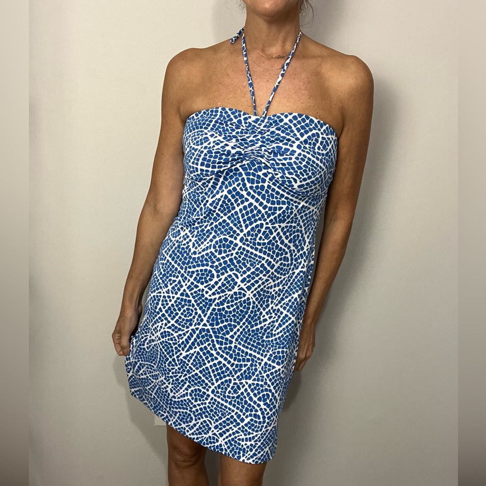 Susana Monaco Blue and White Resort Sundress